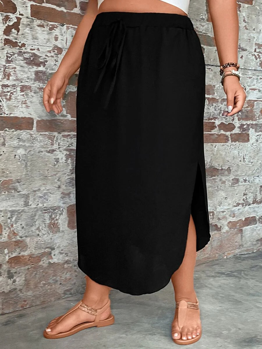 Saia Feminino com bainha curvada - Arienne