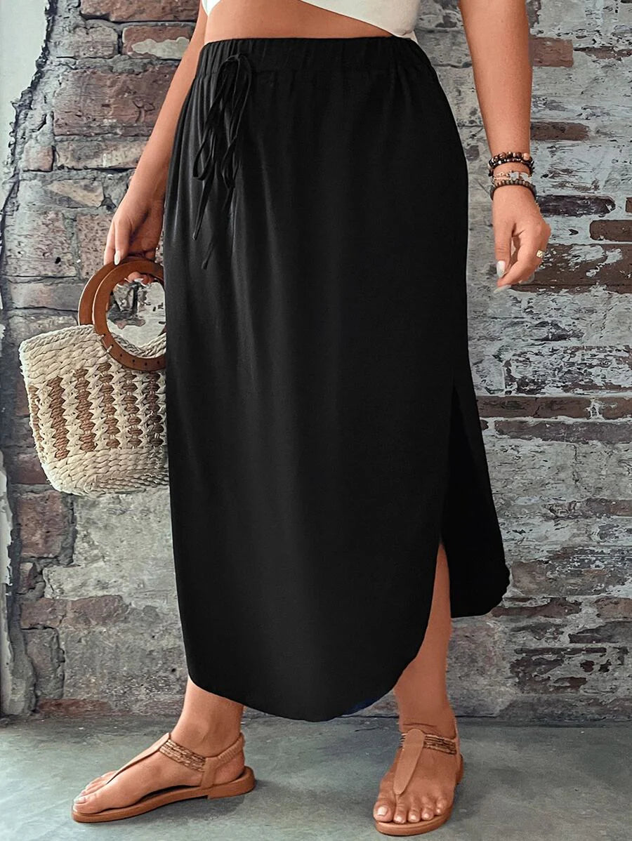 Saia Feminino com bainha curvada - Arienne