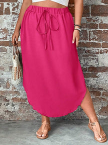 Saia Feminino com bainha curvada - Arienne