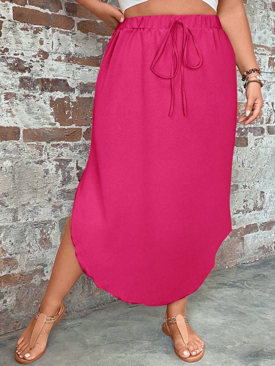 Saia Feminino com bainha curvada - Arienne