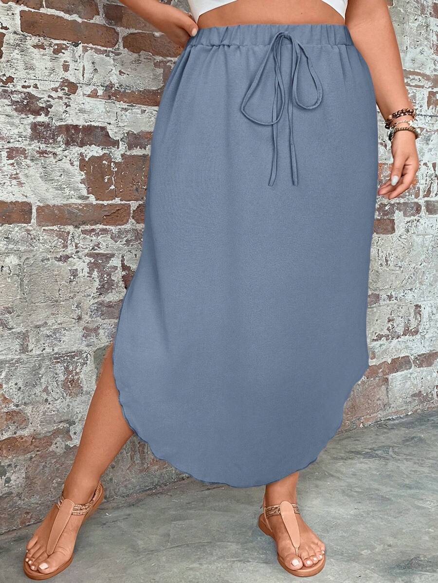 Saia Feminino com bainha curvada - Arienne