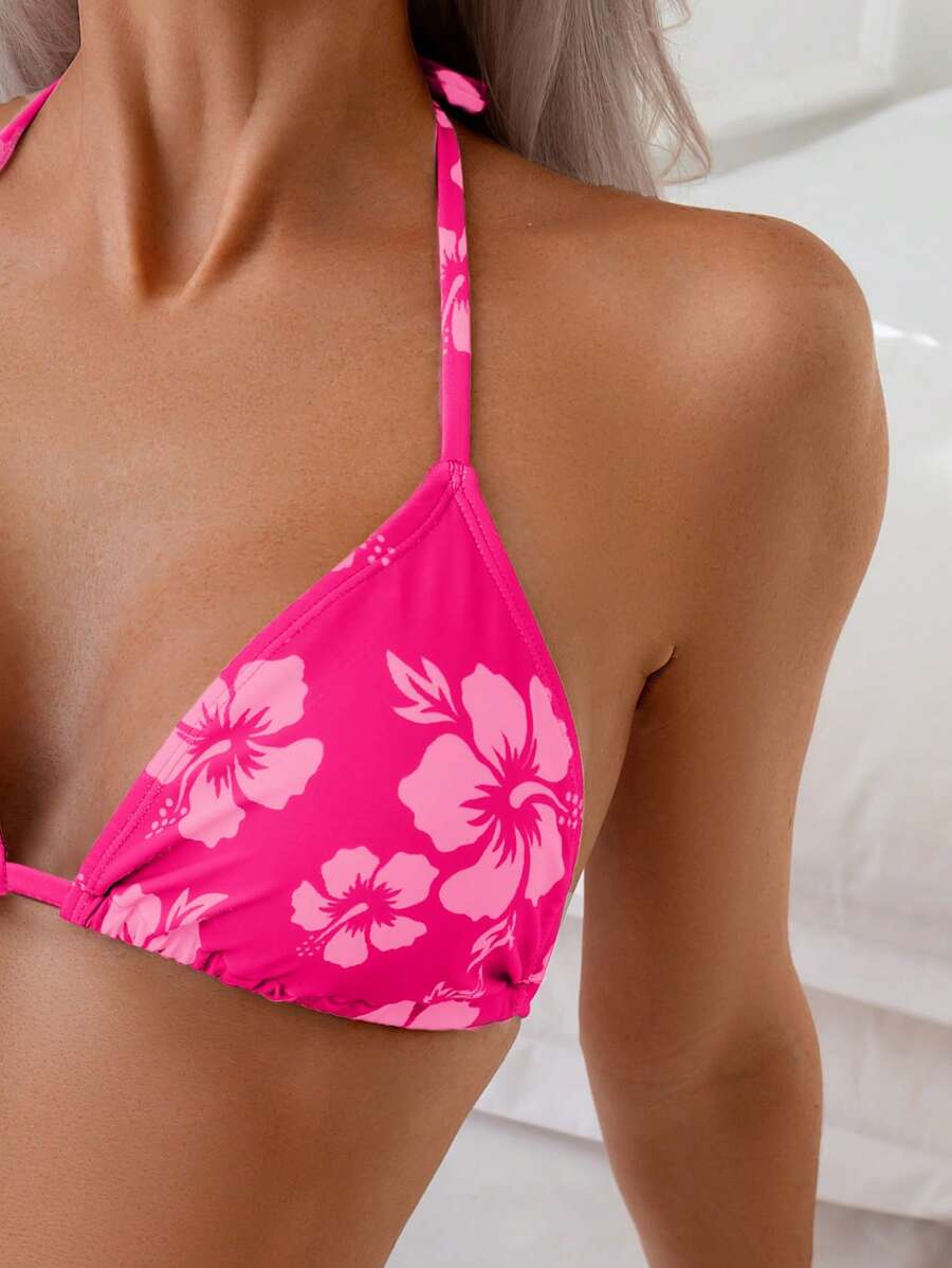 Conjunto Praia Hibiscus 3 Peças