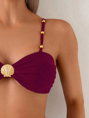 Biquíni Luxo Concha Dourada
