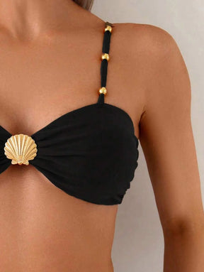 Biquíni Luxo Concha Dourada