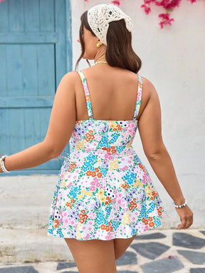 Tankini Feminino Decote em U, Laço