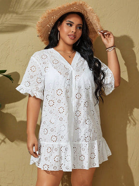 Saída de praia feminina bordada Tatiana