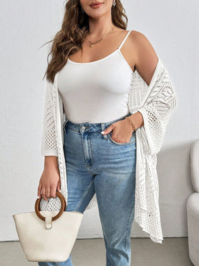 Cardigan Feminina de Praia com Efeito Vazado - Nicole