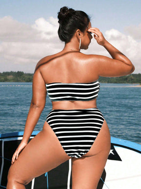 Biquíni Listrado Flor 3D Pietra